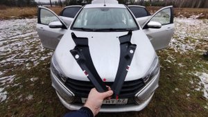 Лада Веста,,,жабо крыльев,ну как без них !!!