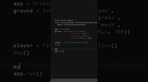 Make 3D Game With Python (Ursina Engine) #1 -  First-Person, ground and sky