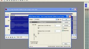 40 Эффекты в программе Sound Forge Pro 10 Noise Gate