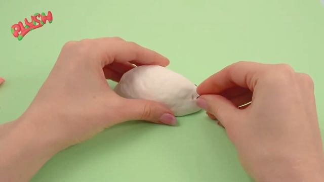 Инструкция по лепке из пушистого пластилина PLUSH: белая мышка смотреть онлайн