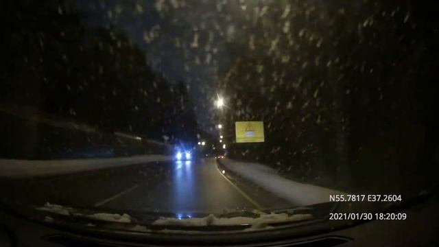 Driving in Moscow region: Тимошкино - Красногорск 30/01/2021 (timelapse 4x) смотреть онлайн