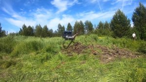 "Металокоп".Тайга.Тяжелый поиск металла в лесу. Трудный коп. Много овода.