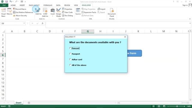 PART 31 - HOW TO SELECT & UNSELECT ALL CHECK BOXES IN USERFORM (TAMIL) | Kallanai YT смотреть онлайн