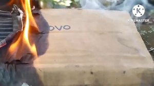 сжёг ноутбук из картона ...