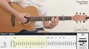 Bohemian Rhapsody - Queen | Fingerstyle Guitar | TAB + Chords + Lyrics