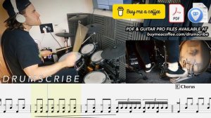 Sugar (DRUMS ONLY) - System Of A Down | DRUM SCORE Sheet Music Play-Along | DRUMSCRIBE
