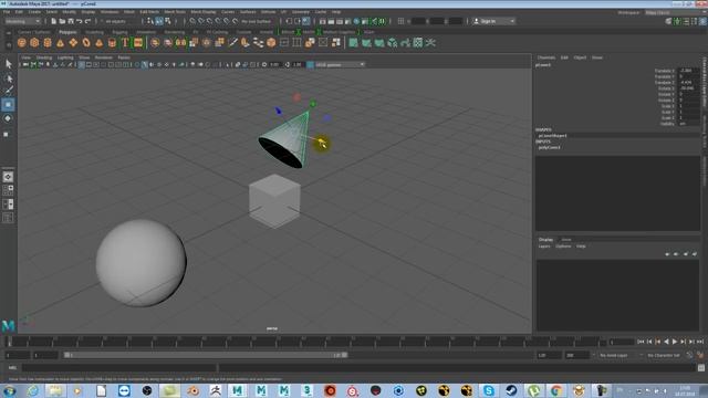 Работа с объектами в Maya 2017| Трансформация и выделение объектов