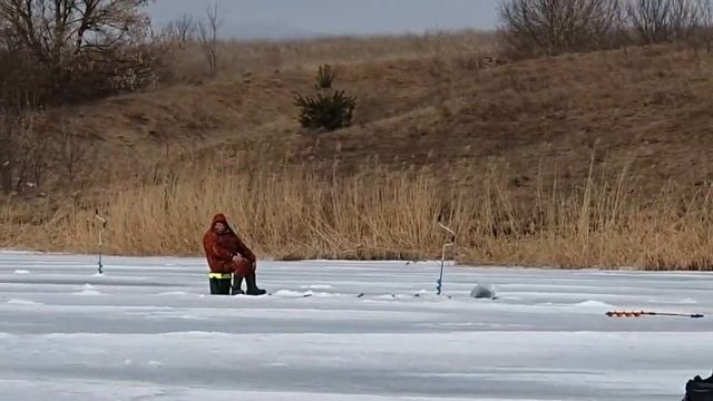 Зимняя рыбалка 04.03.2023 на пруду с.Черкасское Белгородской обл.