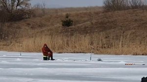 Зимняя рыбалка 04.03.2023 на пруду с.Черкасское Белгородской обл.