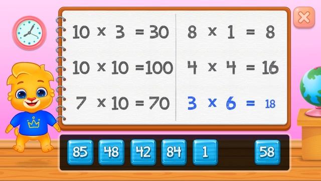 MATH MULTIPLICATION TABLES FOR KINDERGARTEN AND FIRST GRADE ANDROID MATH GAME - EP 3 смотреть онлайн