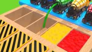 Learn Colors with 9 Street Vehicles and Surprise Soccer Ball Pretend Play for Kids Inflatable Toy 2