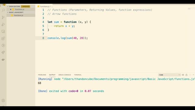 JavaScript Functions | Arrow function | Expressions | Understanding JS