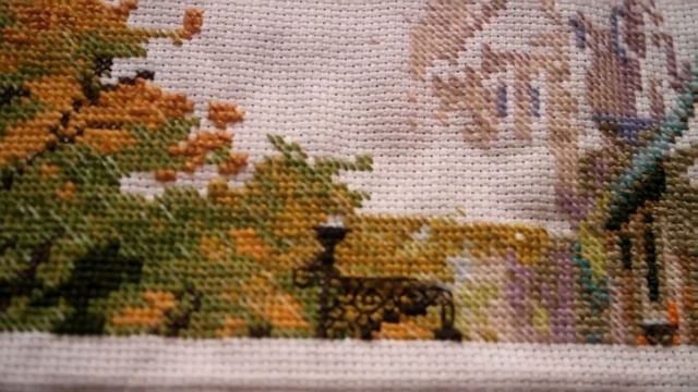 ♥ Вышивка крестом: "Цветочная улица" - отчет №1. Риолис