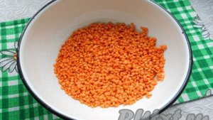 Рецепт каши из красной чечевицы