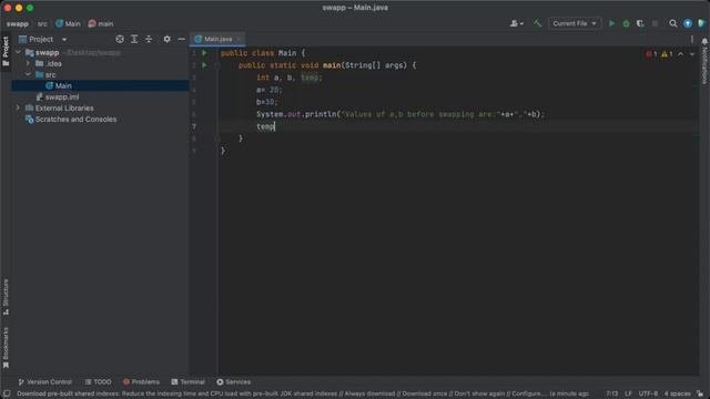 how to swap two numbers in java смотреть онлайн