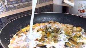 Приготовили вкуснейшую пасту с морепродуктами!!!