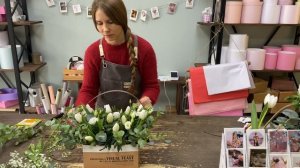 Собираем весеннюю композицию/ Первый день весны/ Эустома, гипсофила, тюльпаны!!!