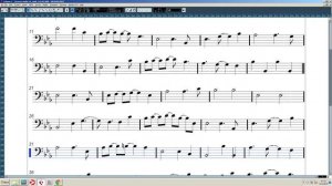 Грустная песня Сыроежкина (Шуршит занудно дождик) - bass score