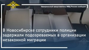 В Новосибирске сотрудники полиции задержали подозреваемых в организации незаконной миграции