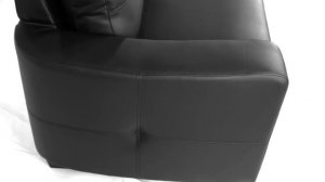 Jasmine Black Leather Seating Collection