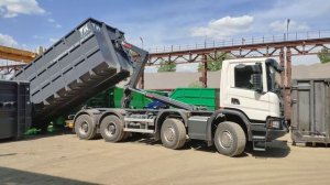 Погрузка контейнера под мультилифт серии "HARDMAX"
