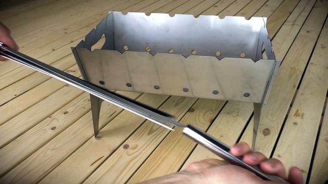 Мангал складной из нержавеющей стали смотреть онлайн