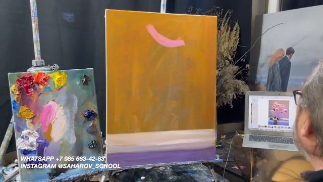 Видео-урок Розы в молочном стакане Художник Игорь Сахаров