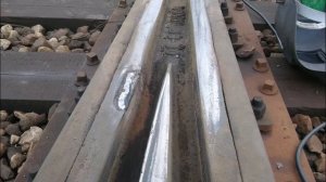 Наплавка стрелочного перевода