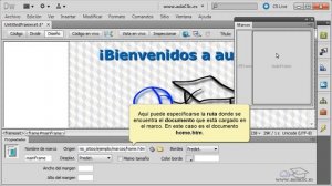 Curso de Dreamweaver CS5. 8. Insertar marco.