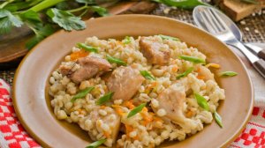 Ризотто из Перловки - очень вкусное диетическое блюдо