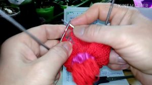 Ажурные салфетки спицами. Салфетка 1 (часть 2).