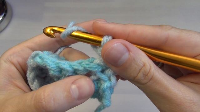 Урок 11. Изнаночные рельефные столбики крючком (вогнутые столбики)