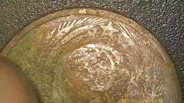 #чистка_монет.Механическая чистка под микроскопом.Бот с нами