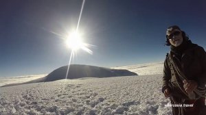 На вершине вулкана Чимборасо (6300 м), Эквадор. Chimboraso volcano