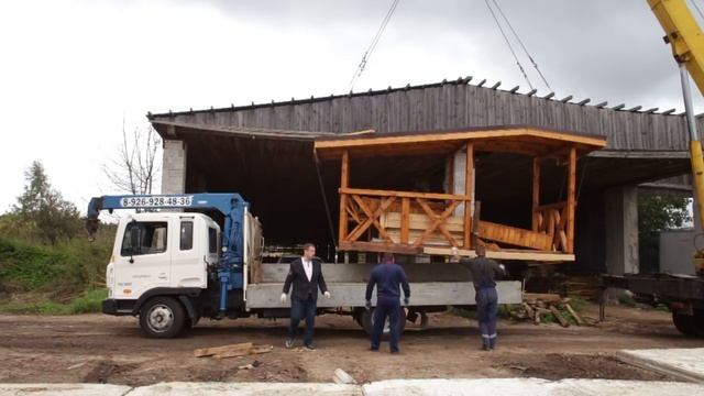 Доставка готовых бань.Как это происходит у нас. смотреть онлайн