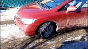 Тест зимних шин. Сравнение новых и изношенных зимних шин.