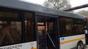 Автобус ЛиАЗ-4292.60(1-2-1) следует по маршруту 21 "А/в Воскресенск - Цюрупы"
