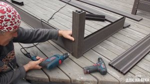 Грядки из ДПК