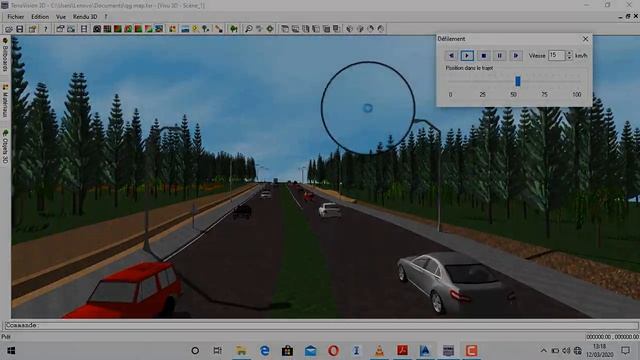 Visualisation 3D avec terravision (Route) смотреть онлайн