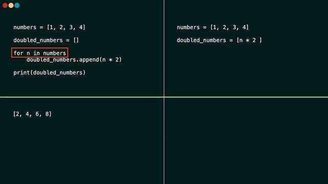 Map and Filter lists with List Comprehensions in Python