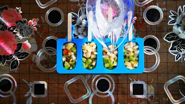 ДОМАШНИЙ ФРУКТОВЫЙ ЛЁД.Пошаговый и быстрый рецепт.
