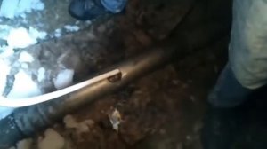 Отогрев канализации паром