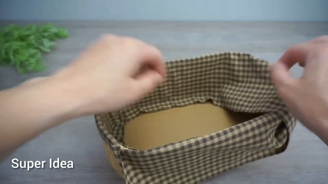 Прекрасная КОРЗИНКА из Деревянных Шпажек и Картона своими руками