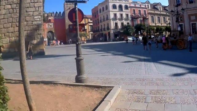 Триумфальная площадь Севильи. Путешествие: Португалия, Испания 2017. #58 смотреть онлайн