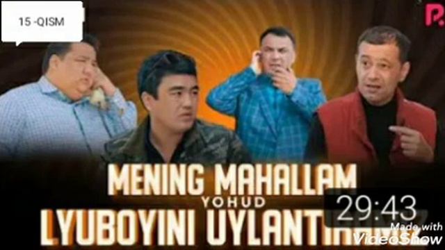 MENING MAHALLAM YOHUD LYUBOYINI UYLANTIRAMIZ 15-QISM смотреть онлайн