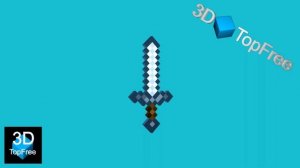 Minecraft sword - 3D Free Models - (c4d obj 3ds ) - www.3dtopfree.com