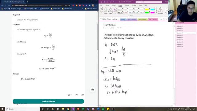 The half-life of phosphorus-32 is 1426 days Calculate its decay constant смотреть онлайн