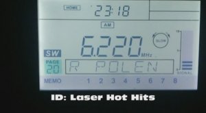 24.06.2017 20:18UTC, Laser Hot Hits, 6220kHz