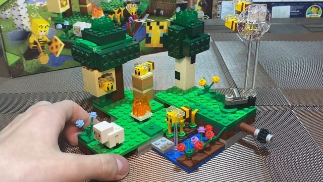 ОБЗОР НА НАБОР ЛЕГО МАЙНКРАФТ ПЧЕЛИНАЯ ФЕРМА
