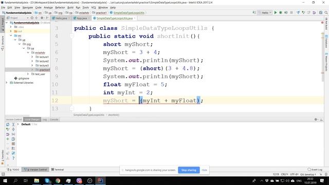 Практическое занятие 1 (примитивы, классы, методы, поля) ATJULXIX part2 смотреть онлайн
